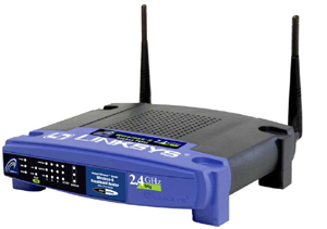 The Linksys WRT54G Wireless-G router